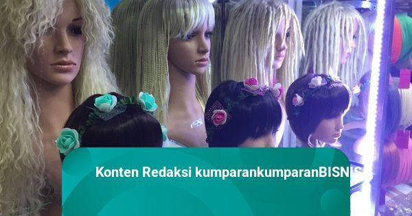 Rambut Wig di Mangga Dua Dibanjiri Produk Korea dan Jepang